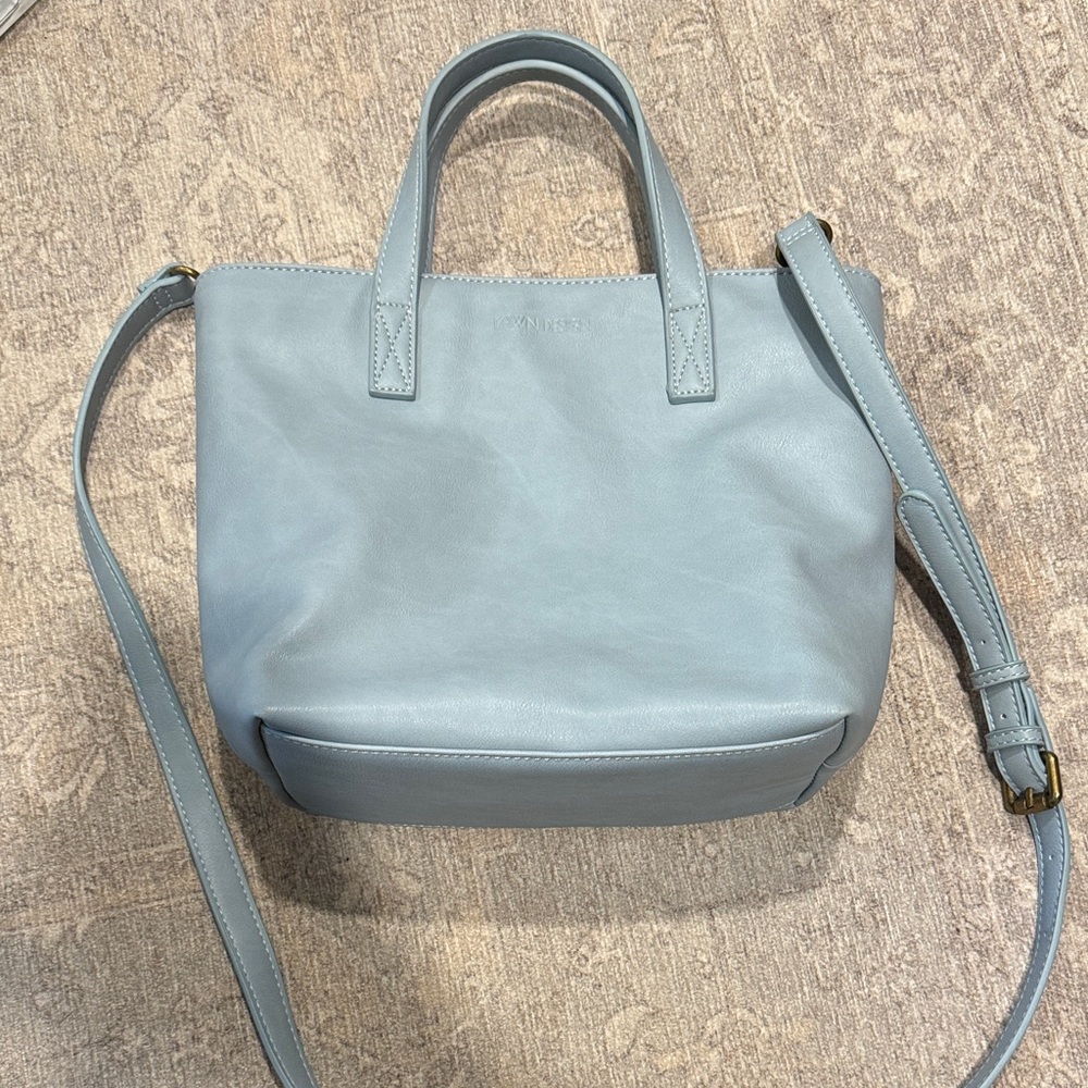 Fawn Design Dusty Blue Tote Bag Like New